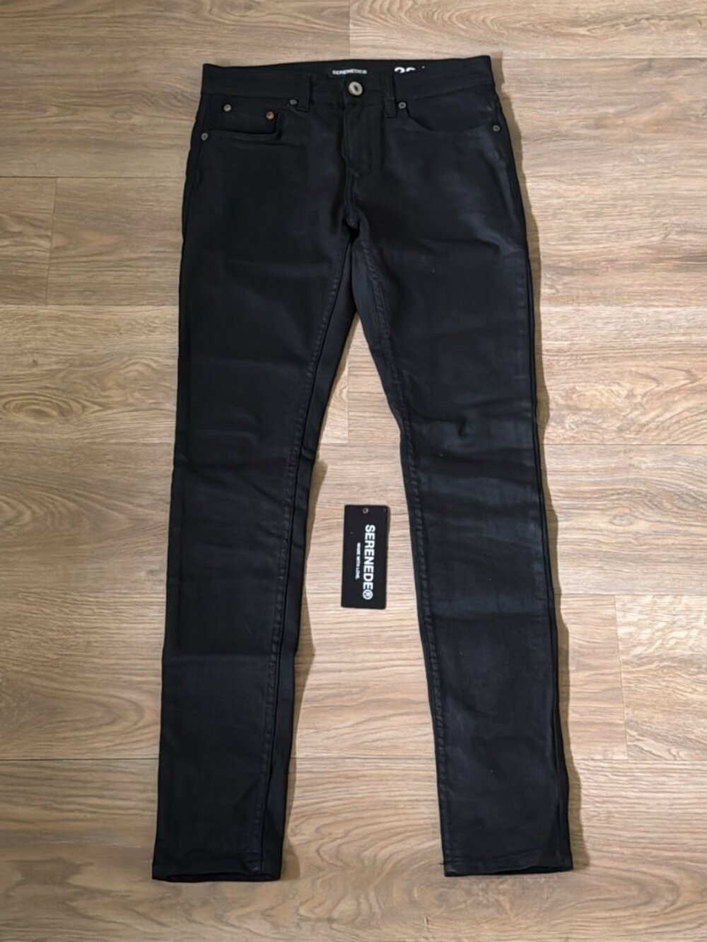 Serenede "Caviar 7" Waxed Denim Jeans